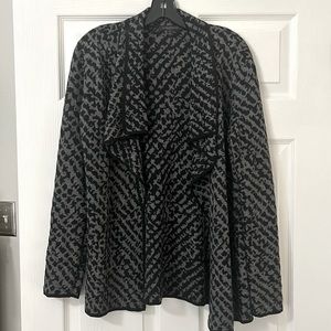 Nordstrom Grey and Black Sweater that drapes